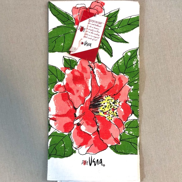 Vera Neumann Pink Camelia Kitchen Set NWT! - Picture 4 of 8